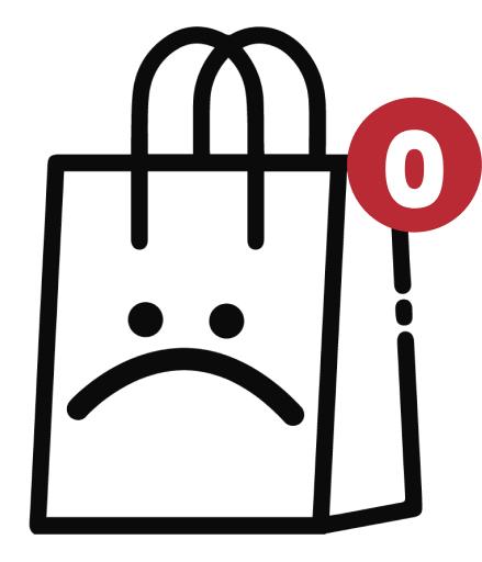 Empty cart logo